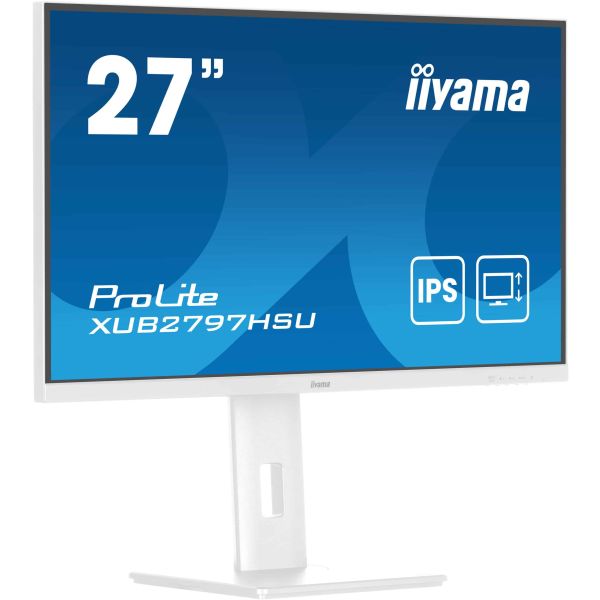 iiyama ProLite XUB2797HSU-W2 computer monitor 68,6 cm (27") 1920 x 1080 Pixels Full HD LED Wit (XUB2797HSU-W2)
