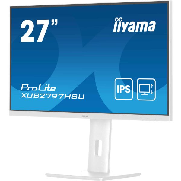 iiyama ProLite XUB2797HSU-W2 computer monitor 68,6 cm (27") 1920 x 1080 Pixels Full HD LED Wit (XUB2797HSU-W2)