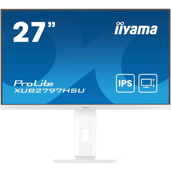 iiyama ProLite XUB2797HSU-W2 computer monitor 68,6 cm (27") 1920 x 1080 Pixels Full HD LED Wit (XUB2797HSU-W2)