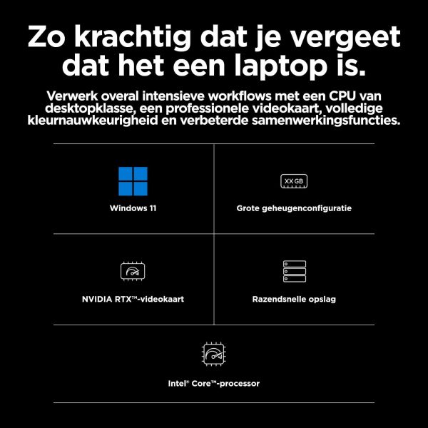 HP ZBook Fury 16 G11 Intel® Core™ i9 i9-14900HX Mobiel werkstation 40,6 cm (16") WQUXGA 32 GB DDR5-SDRAM 1 TB SSD NVIDIA Quadro RTX 5000 Wi-Fi 7 (802.11be) Windows 11 Pro Grijs (98K94ET#ABH)