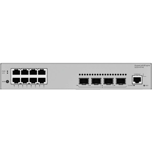 HUAWEI eKit S220 Series S220-8T4S Managed L2 Gigabit Ethernet (10/100/1000) 1U Grijs (98012551)