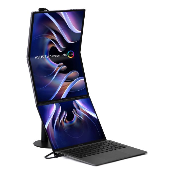 ASUS ZenScreen Fold OLED MQ17QH computer monitor 43,9 cm (17.3") 2560 x 1920 Pixels Quad HD Zilver (90LM09EV-B01170)