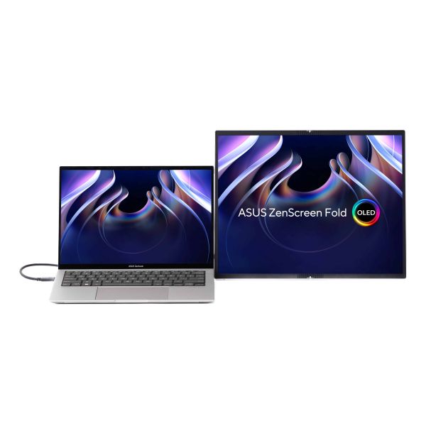 ASUS ZenScreen Fold OLED MQ17QH computer monitor 43,9 cm (17.3") 2560 x 1920 Pixels Quad HD Zilver (90LM09EV-B01170)
