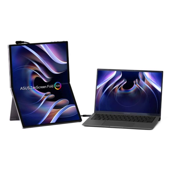 ASUS ZenScreen Fold OLED MQ17QH computer monitor 43,9 cm (17.3") 2560 x 1920 Pixels Quad HD Zilver (90LM09EV-B01170) ASUS ZenScreen Fold OLED MQ17QH computer monitor 43,9 cm (17.3") 2560 x 1920 Pixels Quad HD Zilver (90LM09EV-B01170)