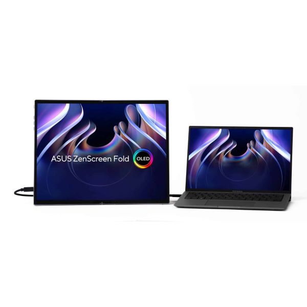 ASUS ZenScreen Fold OLED MQ17QH computer monitor 43,9 cm (17.3") 2560 x 1920 Pixels Quad HD Zilver (90LM09EV-B01170) ASUS ZenScreen Fold OLED MQ17QH computer monitor 43,9 cm (17.3") 2560 x 1920 Pixels Quad HD Zilver (90LM09EV-B01170)