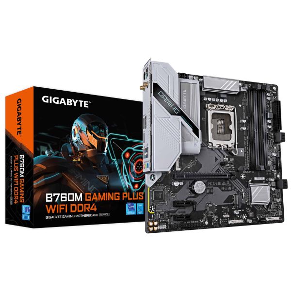 GIGABYTE B760M GAMING PLUS WIFI DDR4 Intel B760 LGA 1700 micro ATX (B760M G P WIFI DDR4) GIGABYTE B760M GAMING PLUS WIFI DDR4 Intel B760 LGA 1700 micro ATX (B760M G P WIFI DDR4)