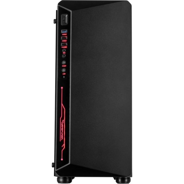 Inter-Tech C-3 Saphir Tower Zwart (88881300)