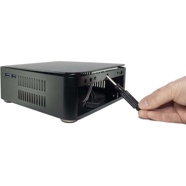 Inter-Tech ITX A80S Mini Tower Zwart 60 W (88881303)