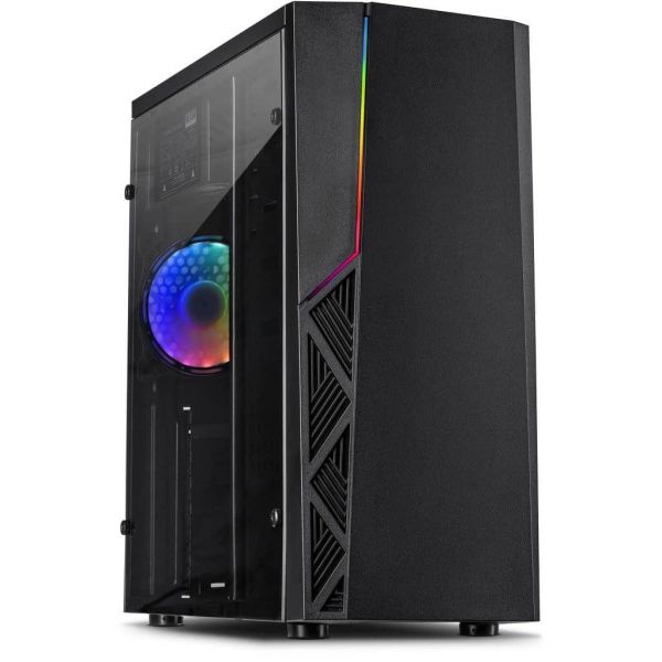 Inter-Tech B-02 RGB Tower Zwart (88881330)