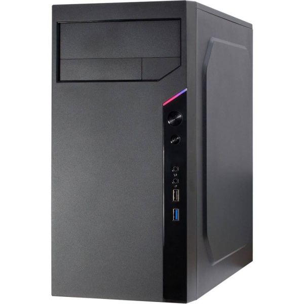 Inter-Tech IT-6505 Retro Micro Tower Zwart (88881337)