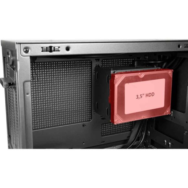Inter-Tech IM-1 POCKET Micro Tower Zwart (88881344)