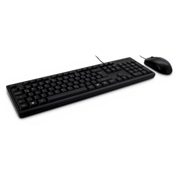 Inter-Tech KB-118 EN toetsenbord Inclusief muis USB QWERTY Engels Zwart (88884076)