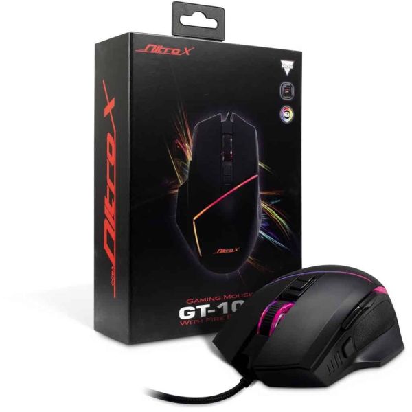 Inter-Tech GT-100 RGB muis Rechtshandig USB Type-A Optisch 6400 DPI (88884111)