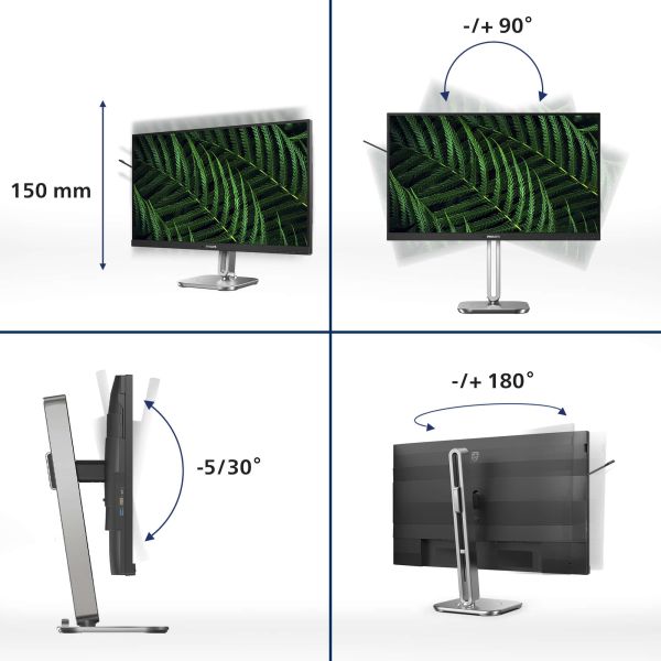 Philips 5000 series 24B2G5200/00 computer monitor 60,5 cm (23.8") 1920 x 1080 Pixels Full HD LCD Antraciet (24B2G5200/00) Philips 5000 series 24B2G5200/00 computer monitor 60,5 cm (23.8") 1920 x 1080 Pixels Full HD LCD Antraciet (24B2G5200/00)