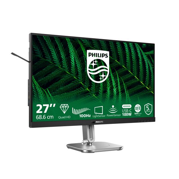 Philips 5000 series 27B2G5601/00 computer monitor 68,6 cm (27") 2560 x 1440 Pixels Quad HD LCD Zwart (27B2G5601/00)