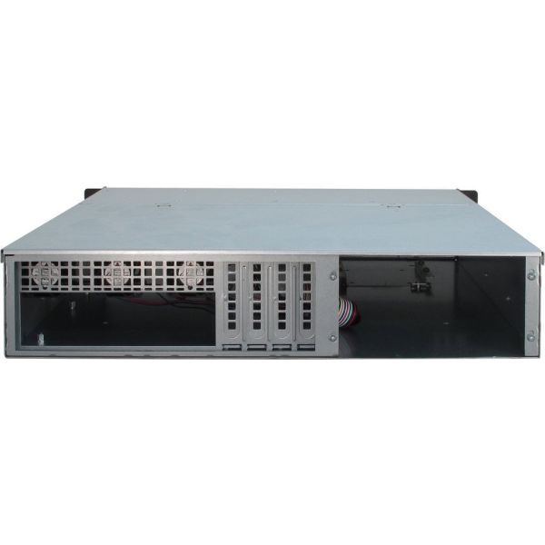 Inter-Tech 2U-2404L Rack Zwart, Zilver (88887113)