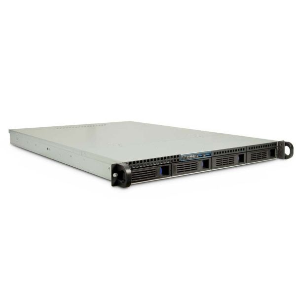 Inter-Tech IPC 1U-1404 Rack Zwart, Roestvrijstaal (88887115)