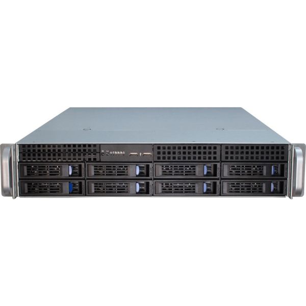 Inter-Tech IPC 2U-2408 Rack Zwart, Roestvrijstaal (88887117)