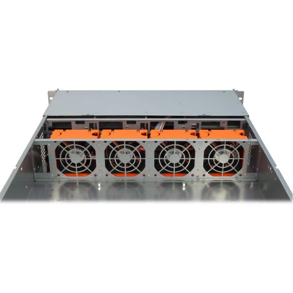 Inter-Tech IPC 2U-2408 Rack Zwart, Roestvrijstaal (88887117)