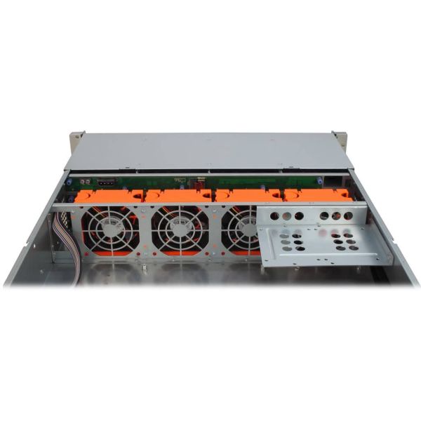 Inter-Tech IPC 2U-2412 Rack Zwart, Zilver (88887118)