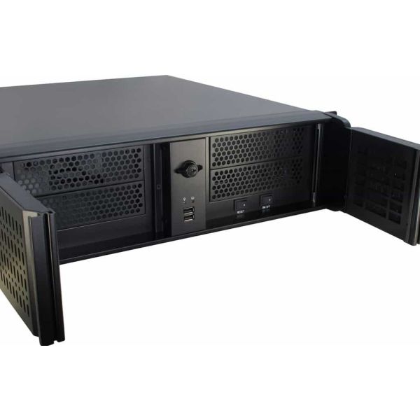 Inter-Tech 3U-3098-S Rack Zwart (88887176)