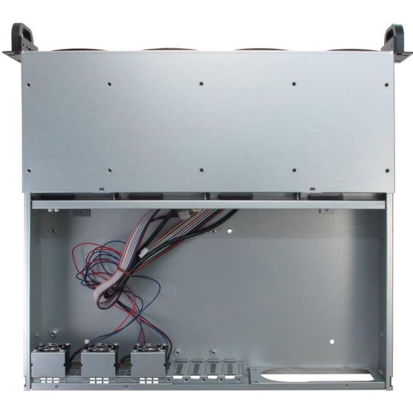 Inter-Tech IPC 2U-2404S Rack Zwart, Zilver (88887190)