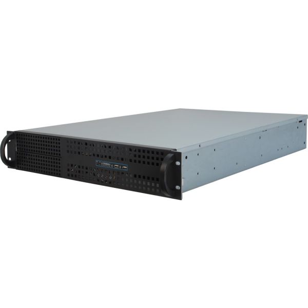 Inter-Tech 2U-2129N Rack Zwart, Zilver (88887194)
