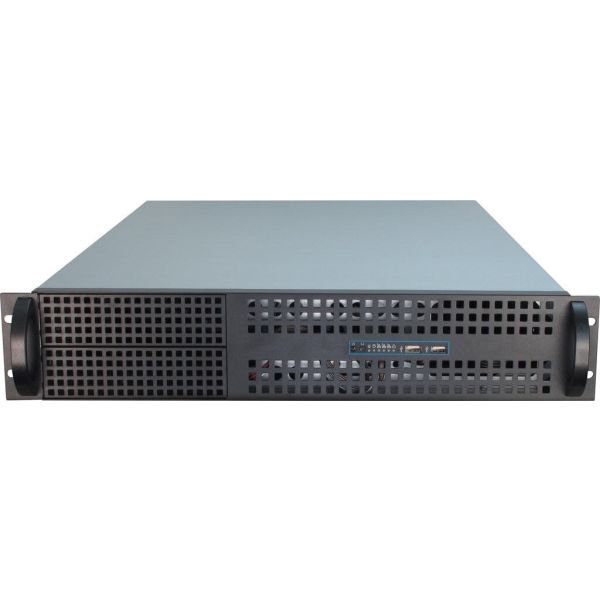 Inter-Tech 2U-2129N Rack Zwart, Zilver (88887194)