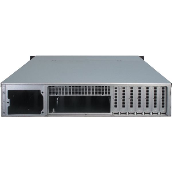 Inter-Tech IPC 2U-2406 Rack Zwart, Zilver (88887196)