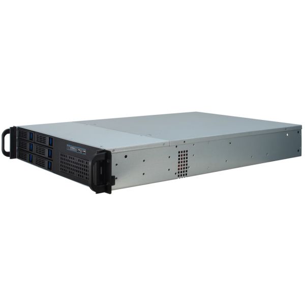 Inter-Tech IPC 2U-2406 Rack Zwart, Zilver (88887196)