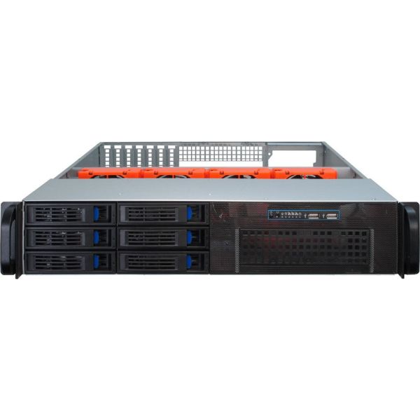 Inter-Tech IPC 2U-2406 Rack Zwart, Zilver (88887196)