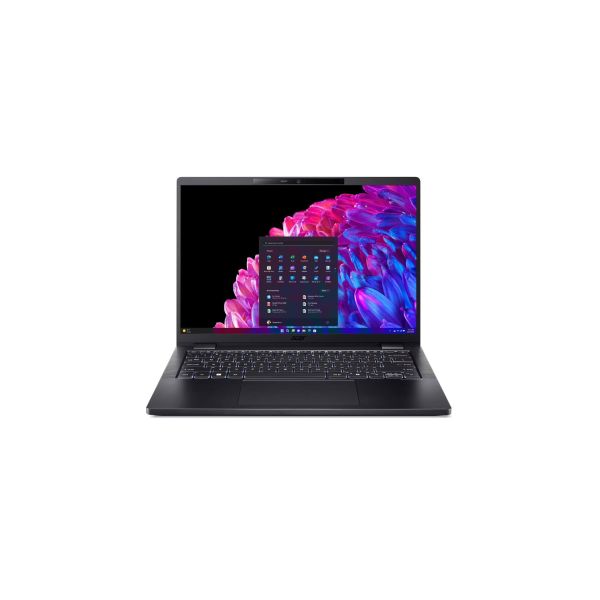 Acer TravelMate P6 14 TMP614-73-TCO-72YL Intel Core Ultra 7 155H Laptop 35,6 cm (14") WQXGA 32 GB LPDDR5x-SDRAM 1 TB SSD Wi-Fi 7 (802.11be) Windows 11 Pro Nederlands Zwart (NX.B5WEH.004)