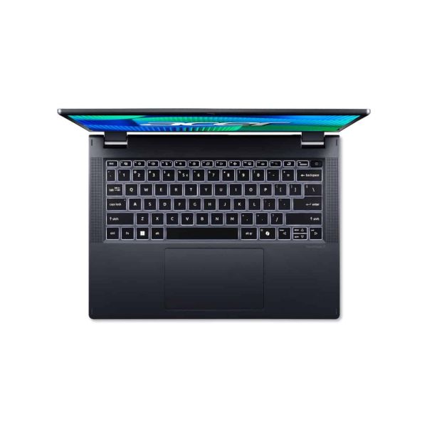 Acer TravelMate Spin 14 TMP414RN-54 Intel Core Ultra 7 155U Hybride (2-in-1) 35,6 cm (14") Touchscreen WUXGA 32 GB DDR5-SDRAM 1 TB SSD Wi-Fi 6E (802.11ax) Windows 11 Pro Blauw (NX.B7XEH.008)