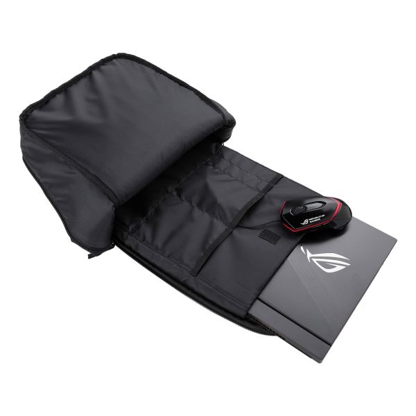 ASUS ROG Backpack BP1501G Holographic Edition 43,2 cm (17") Rugzak Zwart, Grijs (90XB04ZN-BBP030)
