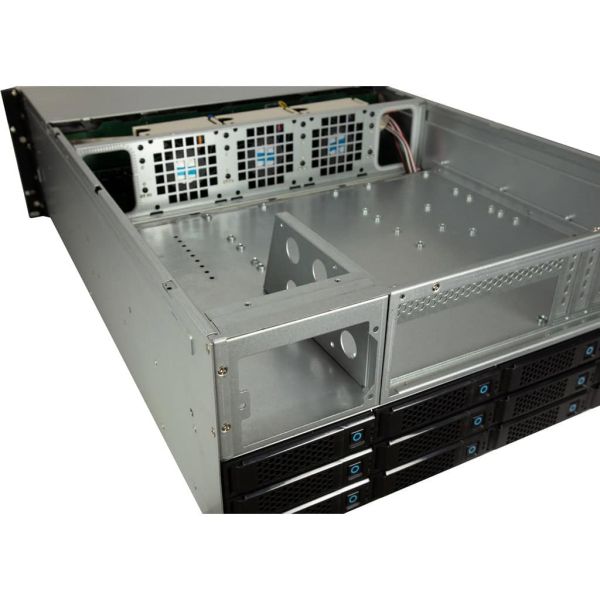 Inter-Tech 4U-4736 HDD-behuizing Zwart, Grijs 2.5/3.5 (88887355)