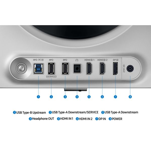 Samsung S27DG612S computer monitor 68,6 cm (27") 2560 x 1440 Pixels Quad HD OLED Zilver (LS27DG612SUXEN)
