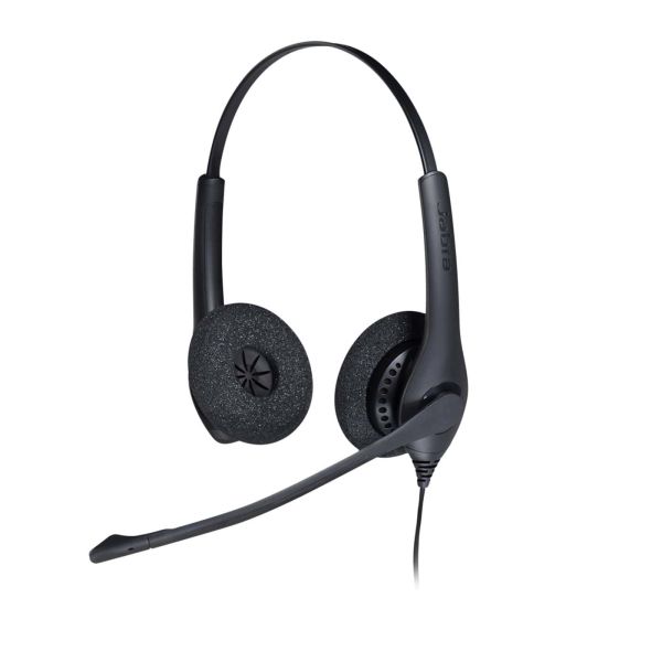 Jabra Biz 1500 Duo QD Headset Bedraad Hoofdband Kantoor/callcenter Bluetooth Zwart (1519-0154)