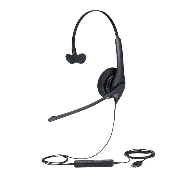 Jabra Biz 1500 Headset Bedraad Hoofdband Kantoor/callcenter Bluetooth Zwart (1553-0159)