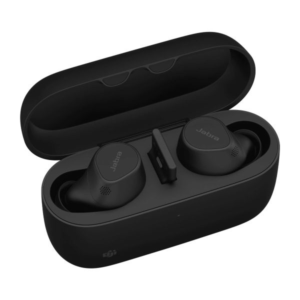 Jabra Evolve2 Buds Headset True Wireless Stereo (TWS) In-ear Oproepen/muziek Bluetooth Zwart (20797-999-989)