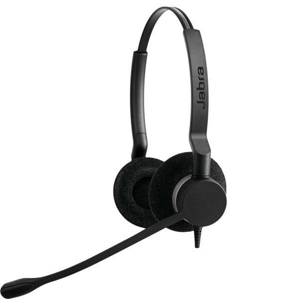Jabra Biz 2300 Duo Headset Bedraad Hoofdband Kantoor/callcenter Bluetooth Zwart (2309-820-104)