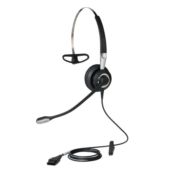 Jabra Biz 2400 II QD Mono UNC 3 in 1 Headset Bedraad Neckband, oorhaak, Hoofdband Kantoor/callcenter Zwart, Zilver (2406-720-209)