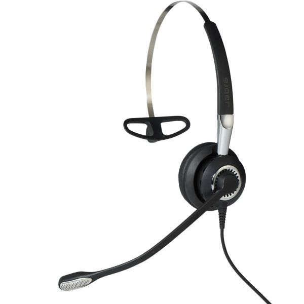 Jabra Biz 2400 II QD Mono NC 3 in 1 Headset Bedraad Neckband, oorhaak, Hoofdband Kantoor/callcenter Zwart, Zilver (2406-820-204)