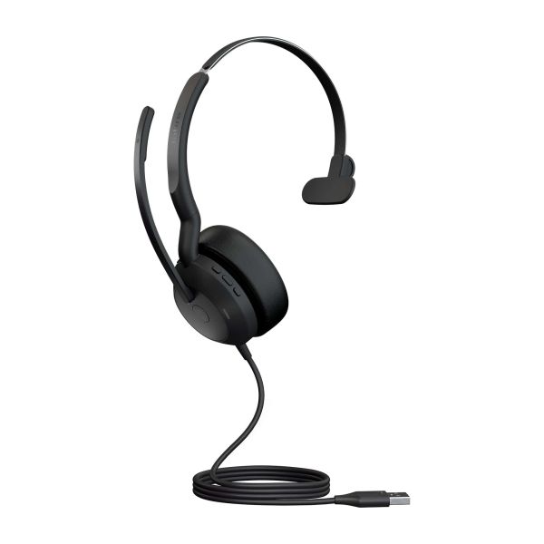 Jabra Evolve2 50 Headset Bedraad Hoofdband Kantoor/callcenter USB Type-A Zwart (25089-889-999)