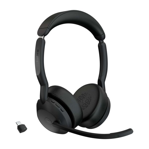 Jabra Evolve2 55 Headset Draadloos Hoofdband Kantoor/callcenter Bluetooth Oplaadhouder Zwart (25599-999-899) Jabra Evolve2 55 Headset Draadloos Hoofdband Kantoor/callcenter Bluetooth Oplaadhouder Zwart (25599-999-899)