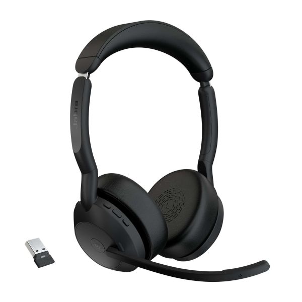 Jabra Evolve2 55 Headset Draadloos Hoofdband Kantoor/callcenter USB Type-C Bluetooth Oplaadhouder (25599-999-999)