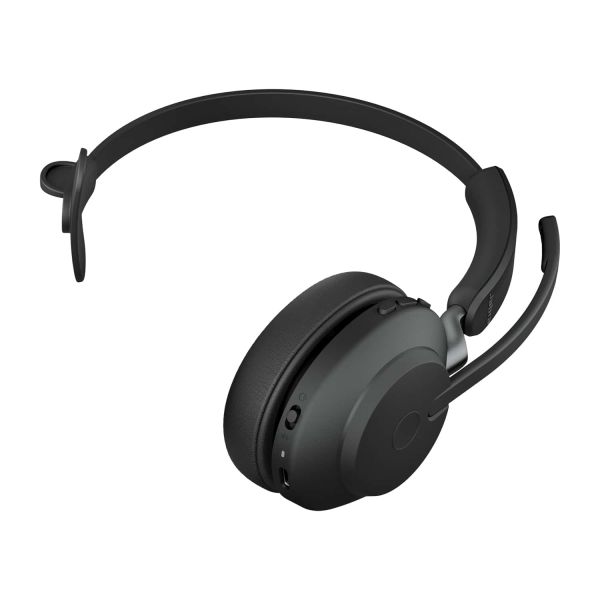 Jabra Evolve2 65, UC Mono Headset Draadloos Hoofdband Kantoor/callcenter USB Type-A Bluetooth Zwart (26599-889-989)