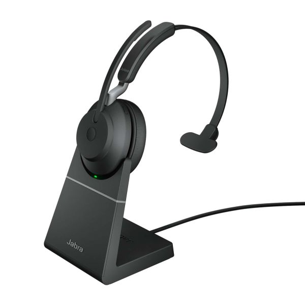 Jabra Evolve2 65 Headset Draadloos Hoofdband Kantoor/callcenter USB Type-A Bluetooth Oplaadhouder (26599-889-989)