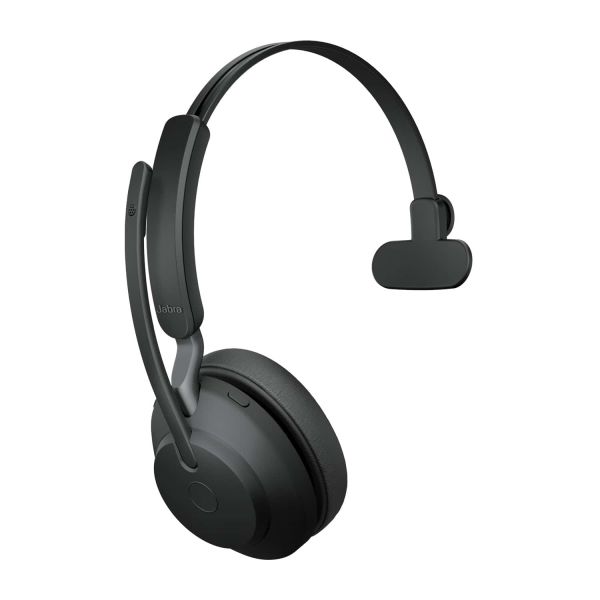 Jabra Evolve2 65, UC Mono Headset Draadloos Hoofdband Kantoor/callcenter USB Type-A Bluetooth Zwart (26599-889-999)