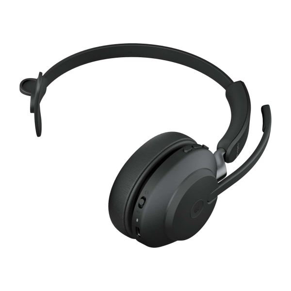 Jabra Evolve2 65, MS Mono Headset Draadloos Hoofdband Kantoor/callcenter USB Type-A Bluetooth Zwart (26599-899-989)
