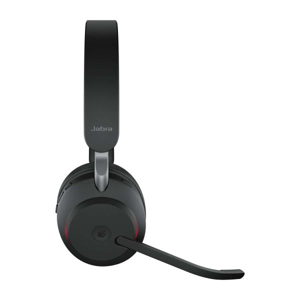 Jabra Evolve2 65, MS Stereo Headset Draadloos Hoofdband Kantoor/callcenter USB Type-C Bluetooth Zwart (26599-999-899)